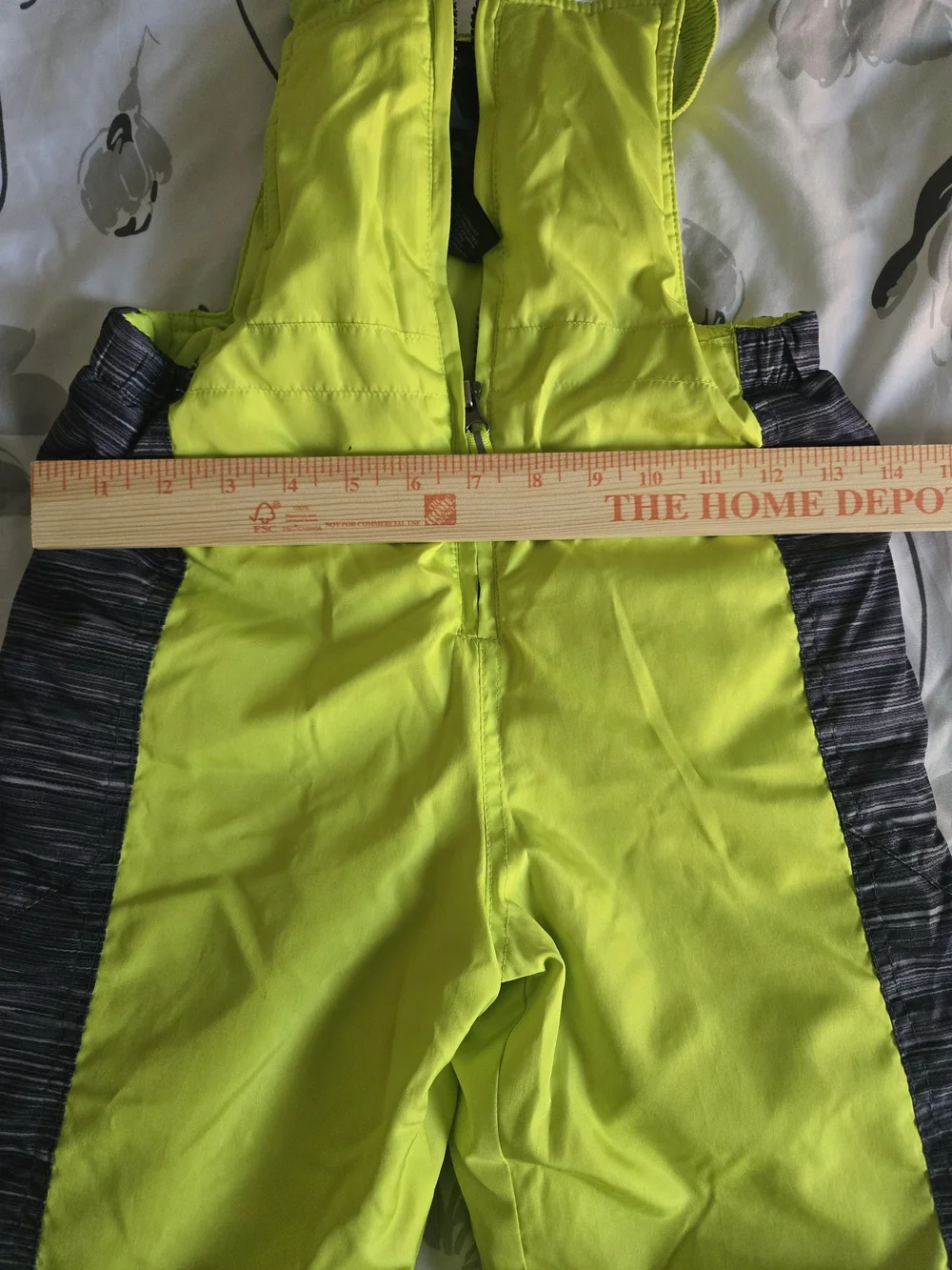 AQ/AQ Neon Yellow and Black Kids Snow Bib Overalls